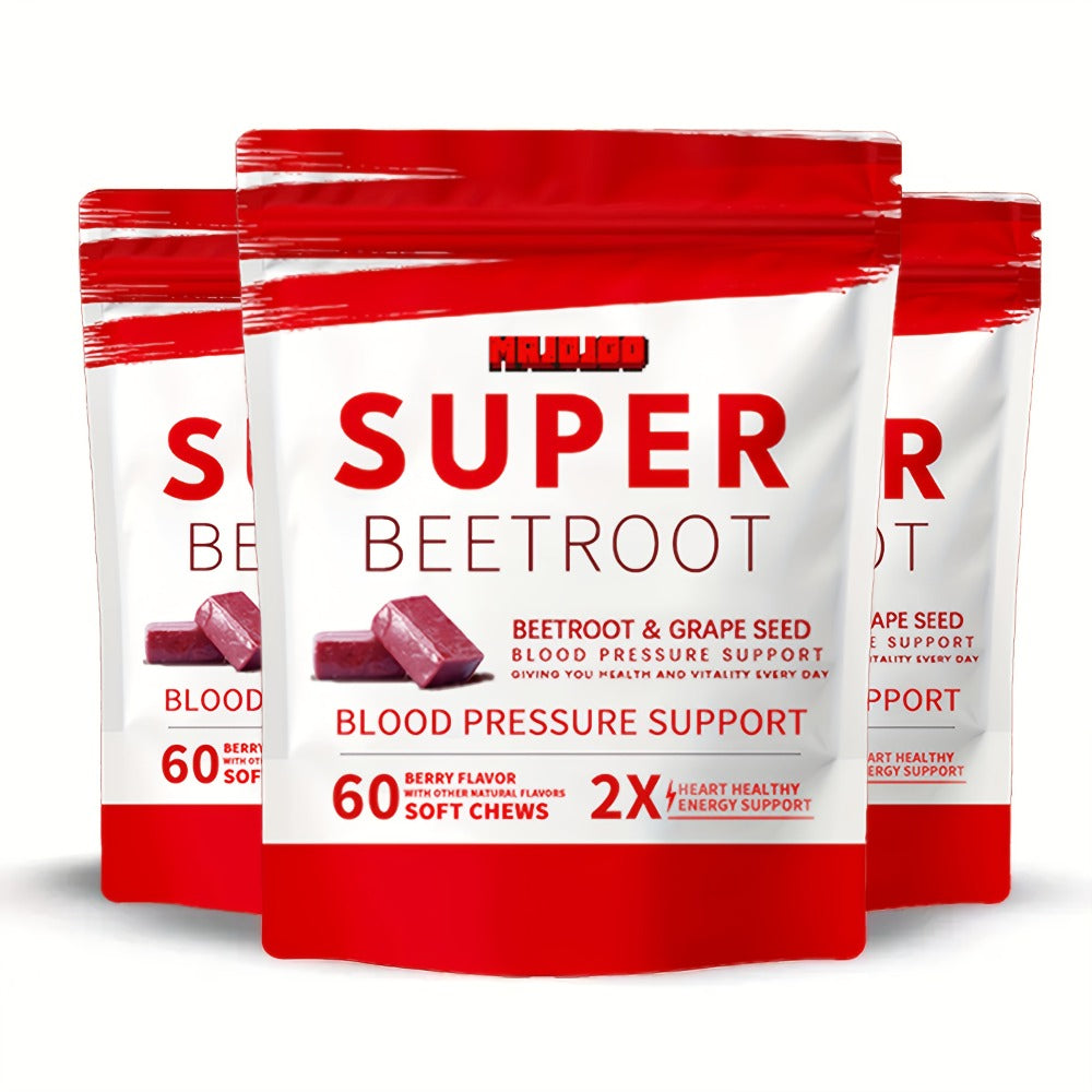 Beetroot Gummies Chewable Supplement with Beetroot Powder Vitamins Minerals & Antioxidants for Bath Time, Home Spa and Personal Care