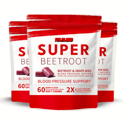 Beetroot Gummies Chewable Supplement with Beetroot Powder Vitamins Minerals & Antioxidants for Bath Time, Home Spa and Personal Care