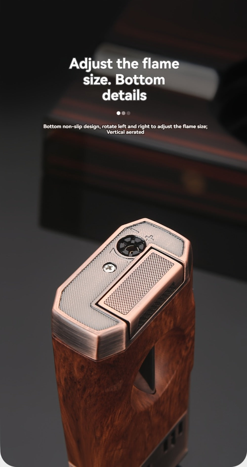 Cigar Torch Lighter with V-Shaped Cigar Cutter Built-in Clip Dual Windproof Jet Flame Visible for Entryways, Bedrooms and Living Spaces