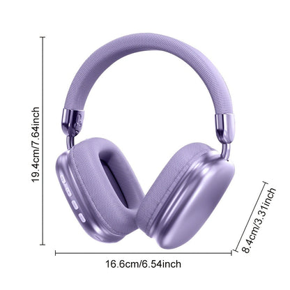 WH35MAX Noise Cancelling Wireless Headset HiFi Deep Bass Built-in HD Mic Comfortable for Bedside Audio, Alarms and Room Entertainment