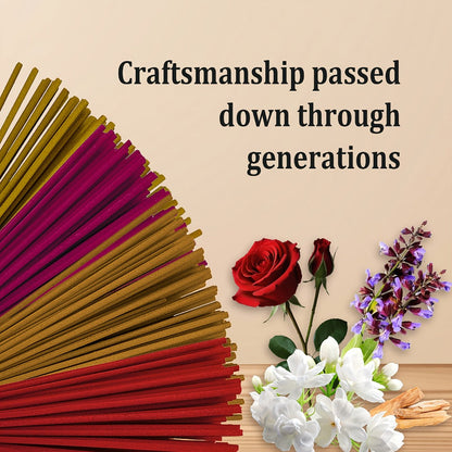 Incense Sticks 200pcs Aromatherapy Incense Set 4 Scents for Meditation Yoga Purification Home for Entryways, Bedrooms and Living Spaces