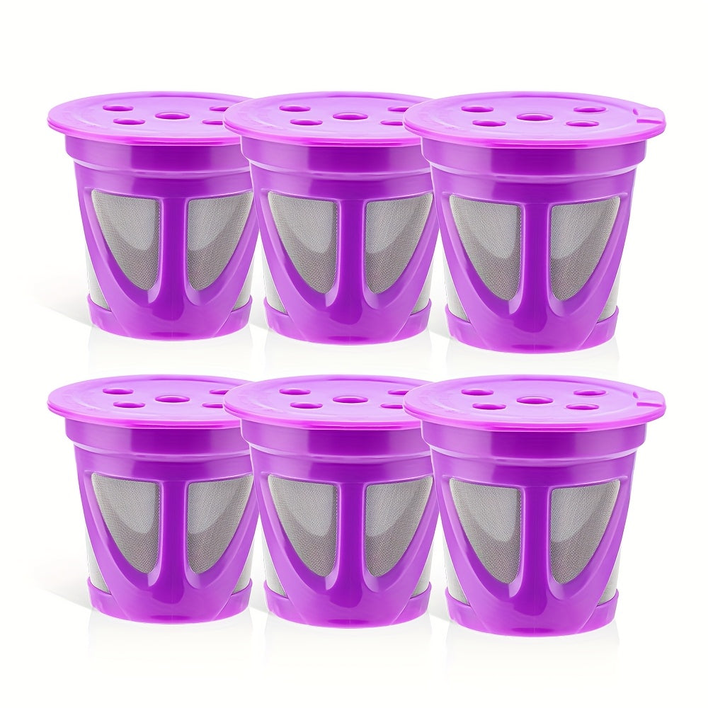 Reusable K-Cup Coffee Pods Set of 6, Refillable Coffee Filters Compatible with Keurig K-Supreme & K-Supreme Plus