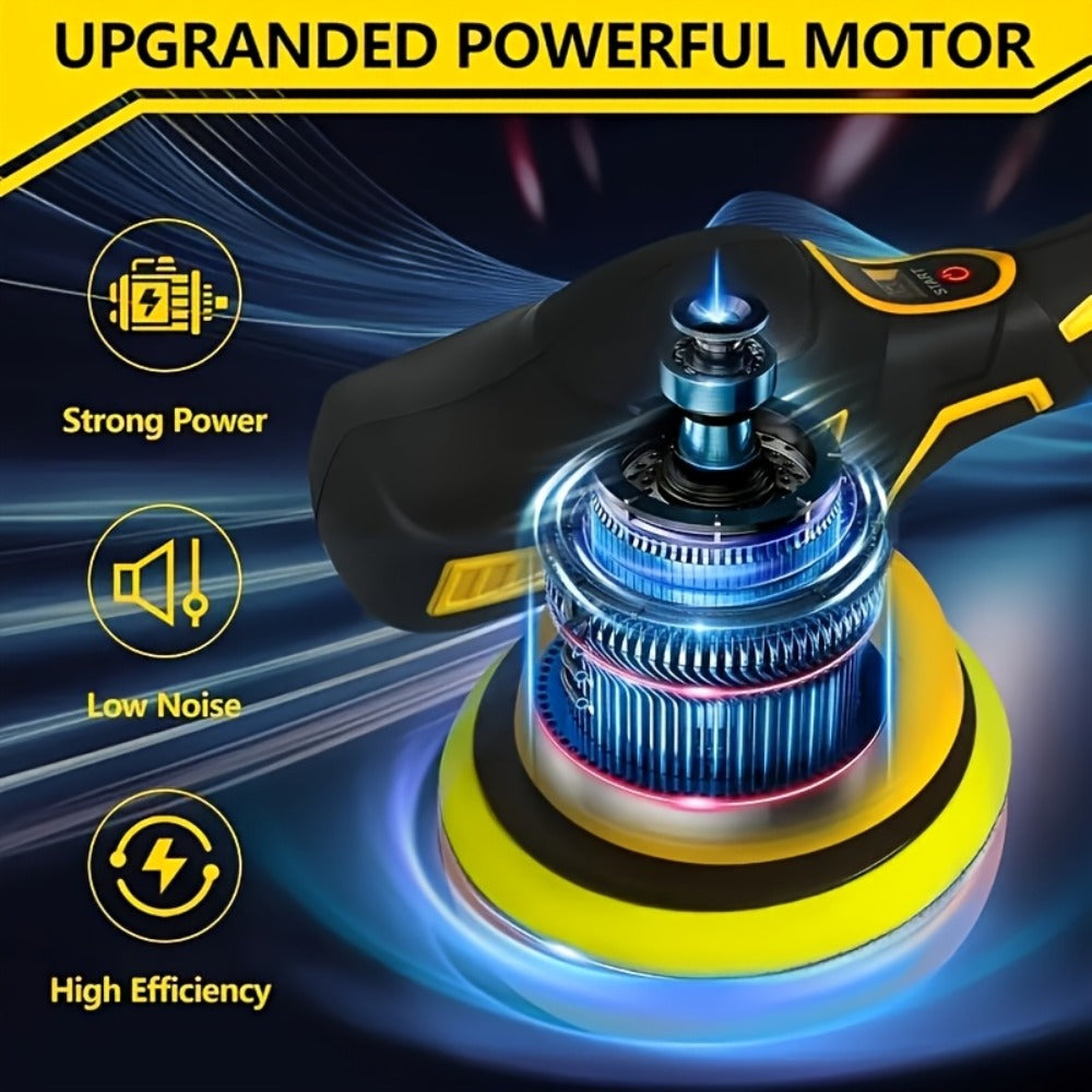 Cordless Car Polisher for DeWalt 20V Battery - 6 Variable Speeds 6800 RPM Buffer Polisher for Everyday Face, Beard and Body Grooming