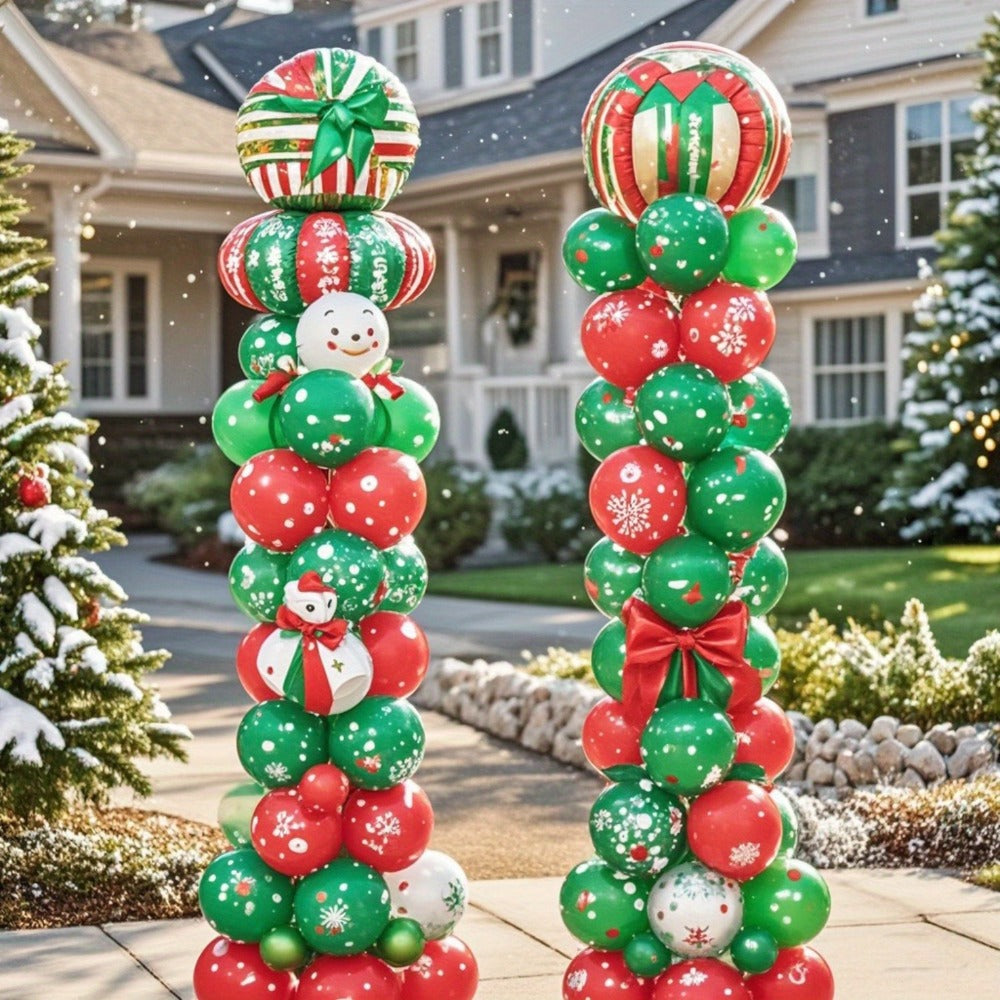 Party Decorations Two Balloon Column Stands with Adjustable 1.4–7.2ft Poles, Clips, Bases and Hand Pump