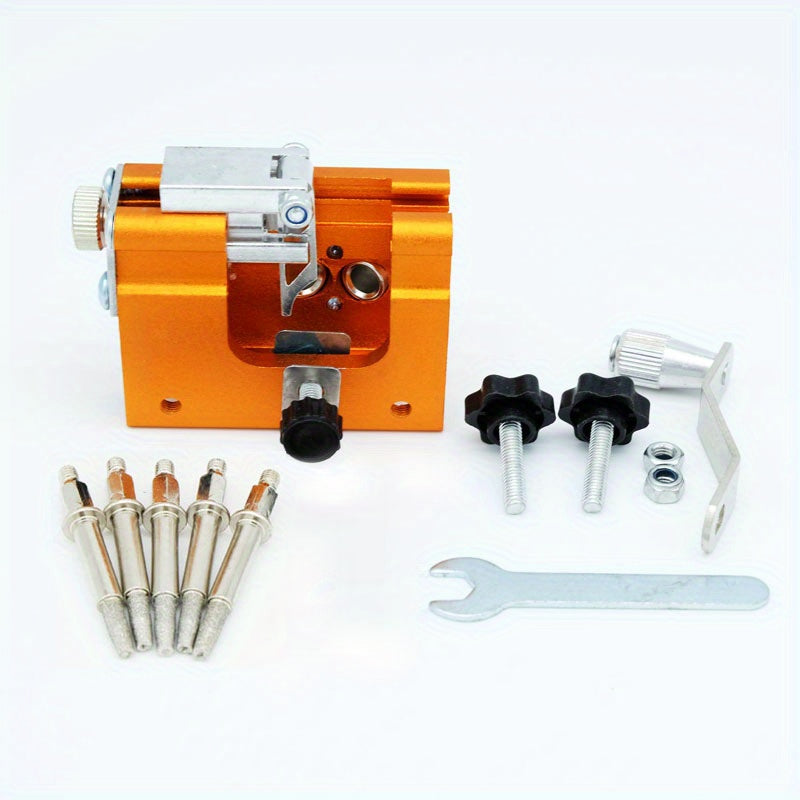 Chainsaw Sharpener Jig Kit – Portable Hand-Cranked Chain Saw Sharpening Tool with Aluminum Alloy Burrs | 1/3/5/10-Piece Sets for All Chain