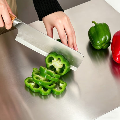 Stainless-Steel-Labeled Cutting Board and Pastry Mat with Smooth Faces and Three Rectangular Size Options