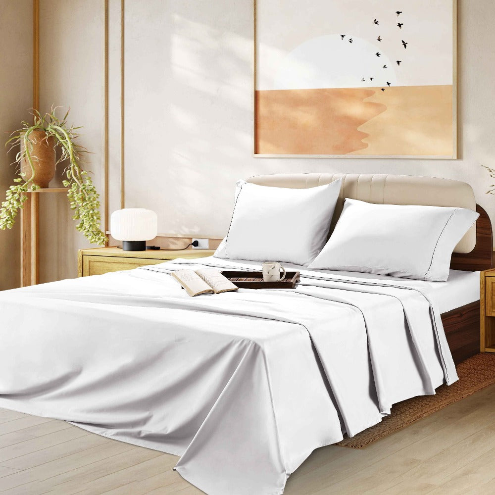 Egyptian Cotton Sheet Set, 1000 Thread Count Sateen Bedding with 16-Inch Deep Pocket, Twin-Full-Queen-King Sizes