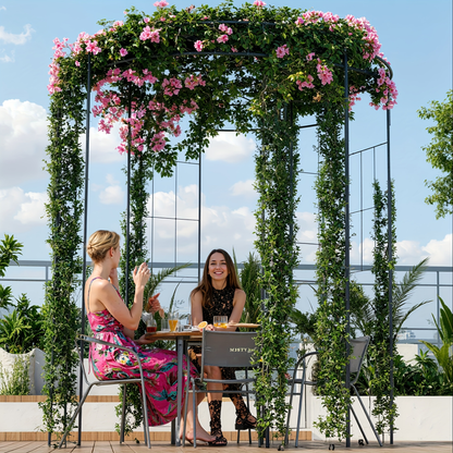 Garden Gazebo Arch 9ft Birdcage Pergola Climbing Plants Wedding Decor