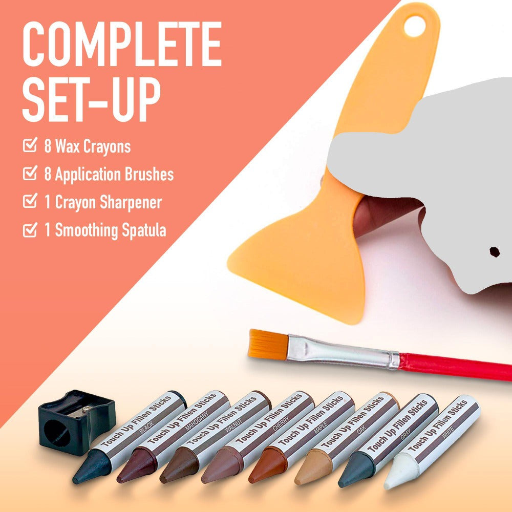 Wood Scratch Kit Furniture Touch Up Markers Scratch Stain Pens for Wood Furniture Tables for Entryways, Bedrooms and Living Spaces