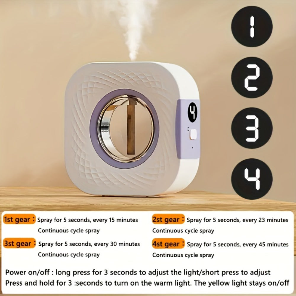 Aromatherapy Diffuser Spray Set with Essential Oils & Timer, Air Humidifier & Room Freshener for Bedroom