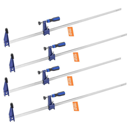Bar Clamps for Woodworking F Clamp Set, 24" & 36" Cast Iron Jaw, Load, Lockable Slide Bar, 2 or 4-Pack for Furniture Assembly