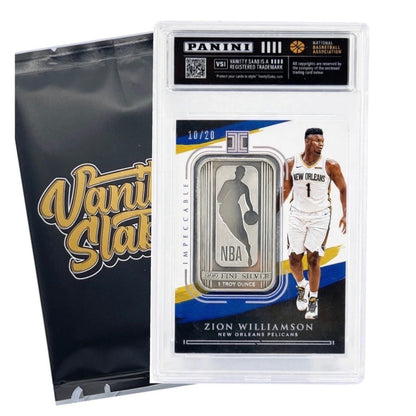 Sports Trading Cards, Basketball Vanity Slab with Black Label or Two-Slab Options for Display