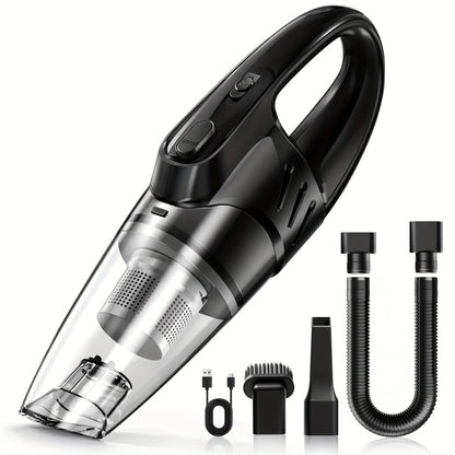 Model 807 Cordless Car Vacuum Cleaner with 6000Pa Pictured Rating, Five Accessories and Six Color Configurations