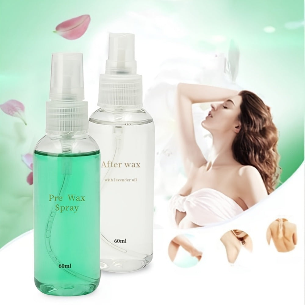Pre & Post Wax Oil Spray for Hair Removal – Moisturizing Waxing Treatment for Legs Underarms Face & Bikini Line