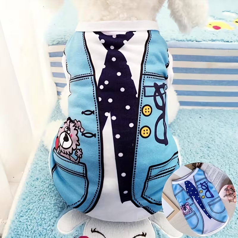 Dog Vest Lightweight Windproof Thermal Shirt for Small Dogs – Fashion Pet Costume for Teddy Bichon Pomeranian