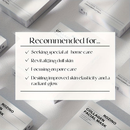 Collagen Sleeping Mask 20pcs Hyaluronic Acid Aloe Vera Deeply Moisturizing Overnight Hydrating Night Mask for Sensitive All Skin Types