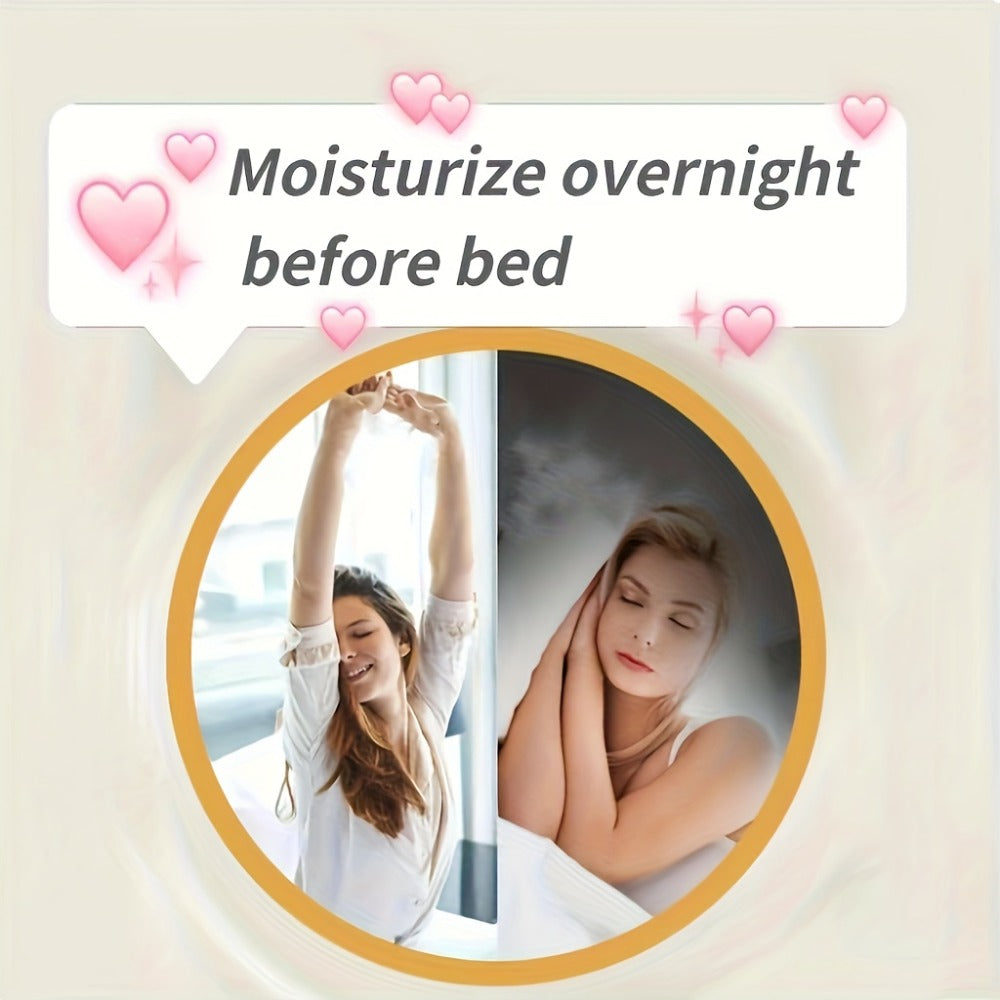 Overnight Sleep Mask Gel with Niacinamide Oligopeptide & Hyaluronic Acid, Alcohol-Free Night Serum for Dry Skin