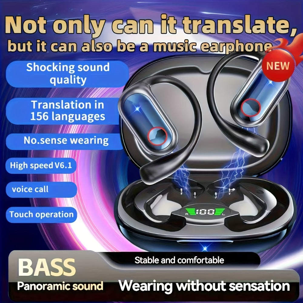 AI Translation Earbuds 144 Languages Real-Time Bluetooth 6.1 TWS Meeting Notes Noise Cancelling for an Everyday Personal Care Routine