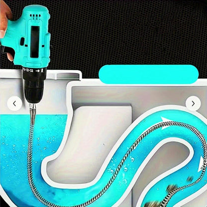 Drain Snake Pipe Unclogger 59 Inch Flexible Hair Clog Remover Tool for Sink, Toilet & Bathroom Drain