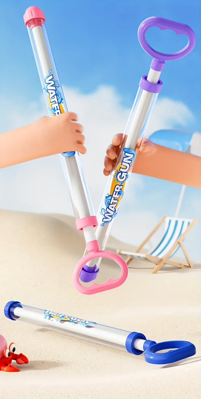 Firework-Shape Manual Water Blaster Set with Three or Six Pull-Push Wands in Blue, Purple and Pink
