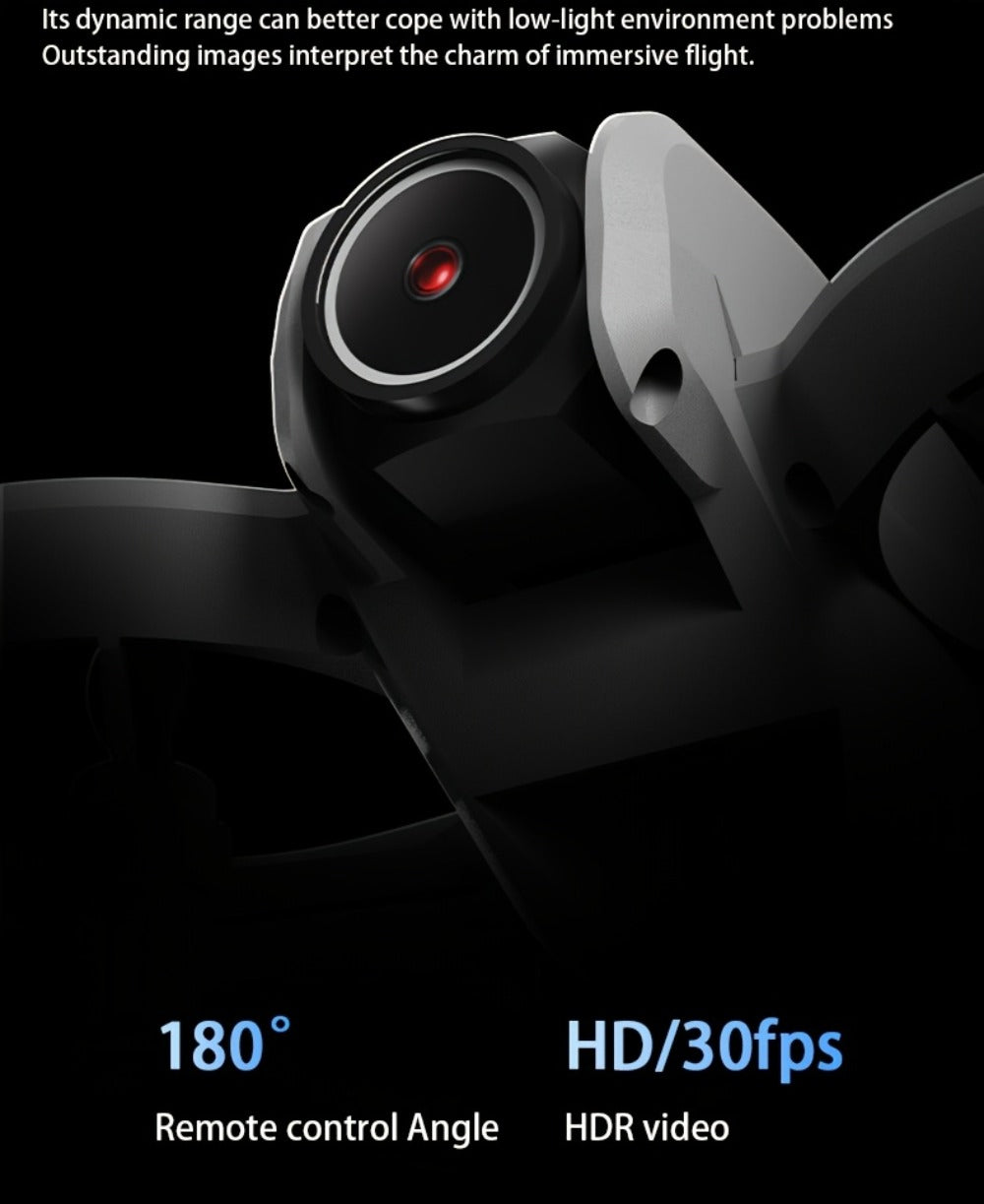 RC Drone with 4K Camera Dual Batteries Optical Flow Auto Hover Anti-Collision One-Key Return WiFi FPV Real-Time Video