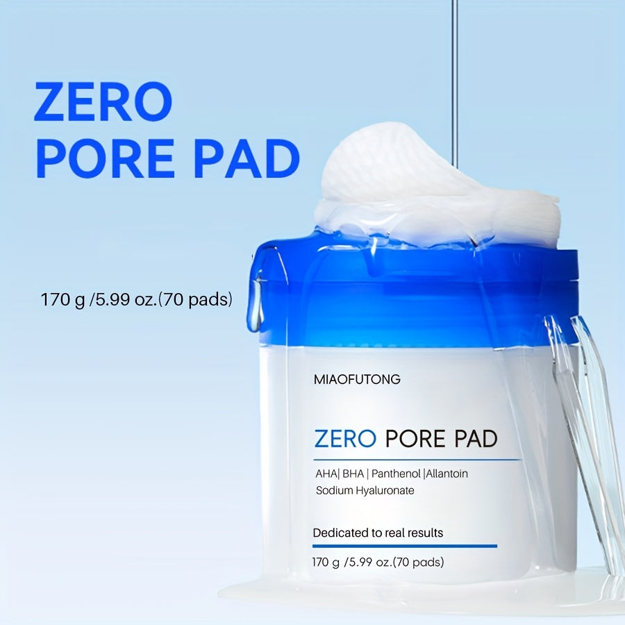 Exfoliating Cleansing Pads with Hyaluronic Acid & Rose Water 70 Count - Dual-Texture Deep for Bath Time, Home Spa and Personal Care