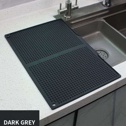 XL Kitchen Countertop Drying Mat 17.72x12.2 Inch Heat Resistant 446°F Anti-Slip Splash-Proof Drain Pad