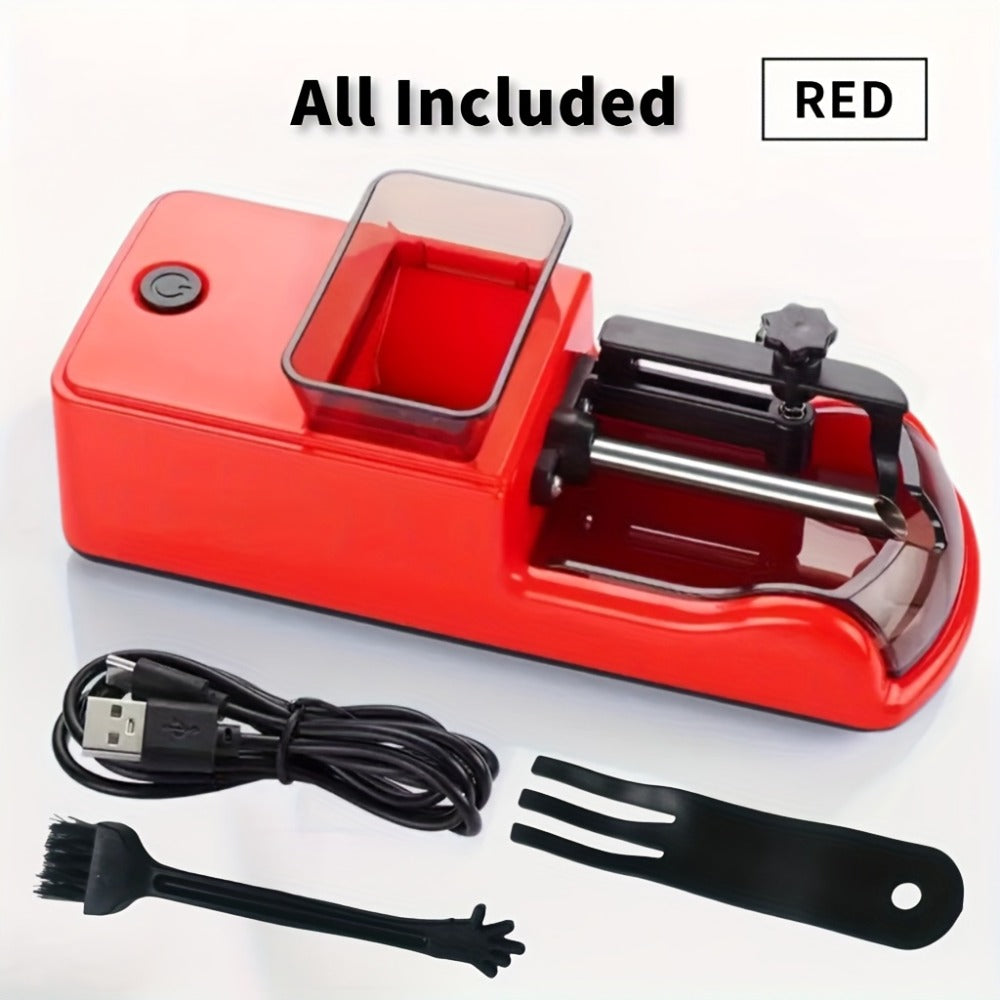 Electric Cigarette Rolling Machine USB Rechargeable Cigarette Roller 2-Second Rapid Roll High for Entryways, Bedrooms and Living Spaces