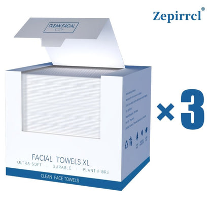 Extra Large Disposable Facial Cleansing Tissues 26×30cm – Thickened Ultra-Soft Cotton Wipes for Face Washing & Makeup Removal