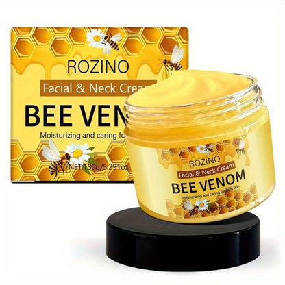 Bee Venom Face & Neck Lifting Cream 150g with Hyaluronic Acid & Vitamin E for Tightening, & Smoothing Skin