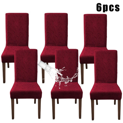Stretch Dining Chair Covers Set of 4/6 – Plant Print Slipcovers for Dining Room Kitchen Chairs, Elastic Parsons Chair Protector, Home Decor