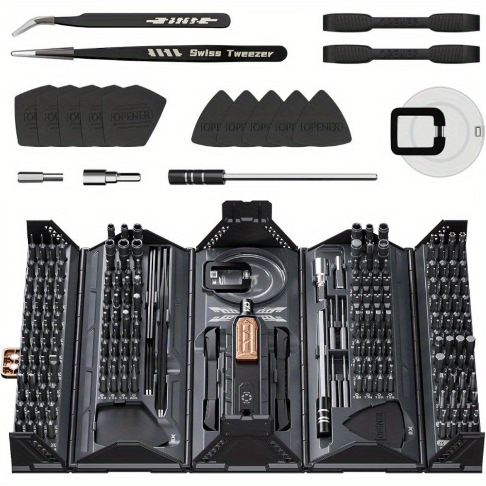 180-in-1 Precision Screwdriver Set, Magnetic Professional Kit for Laptop, Phone, Camera, Tablet, Game Console & Glasses