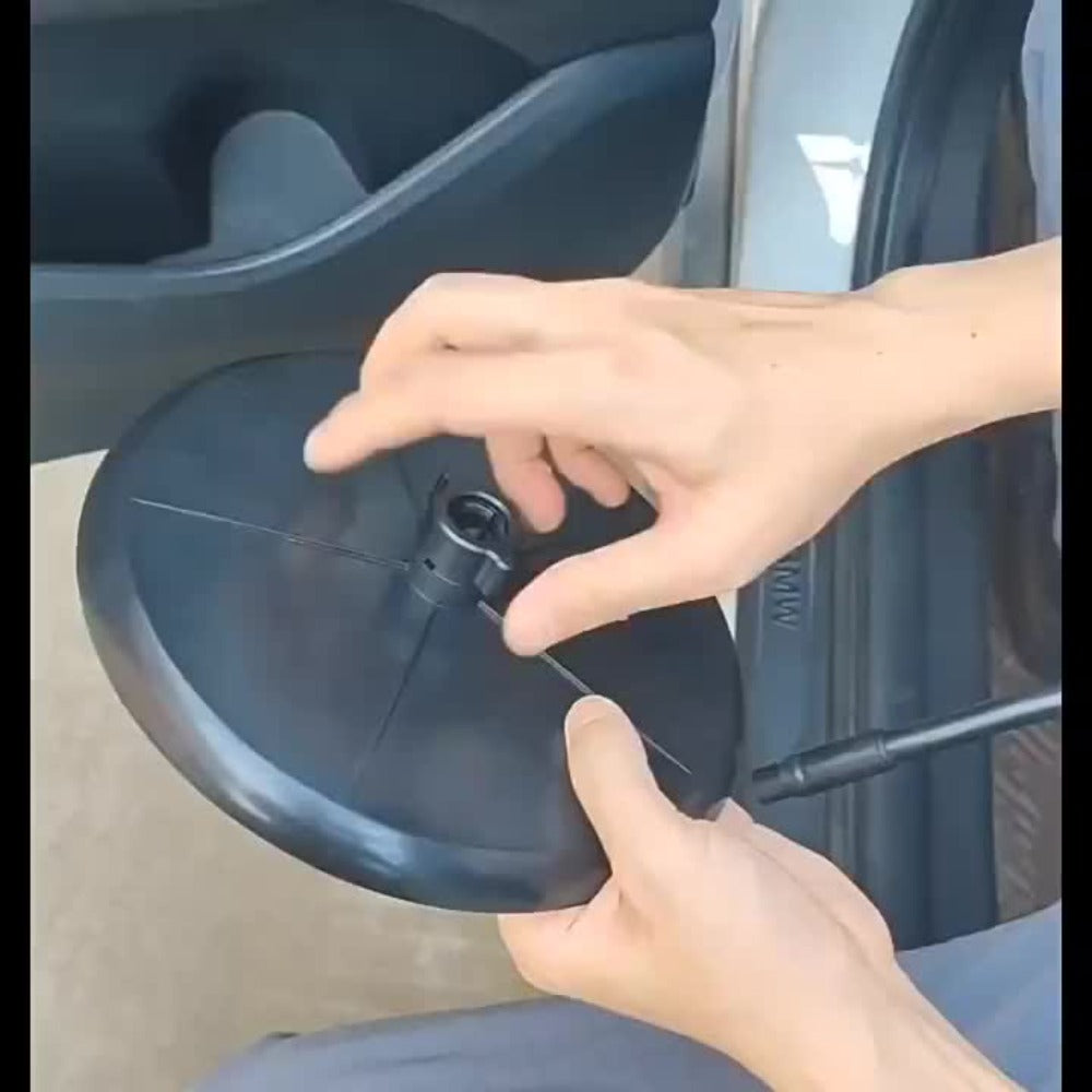 Car Seat Back Tray Table 360° Rotating – Foldable Food Drink Snack Organizer Tray for Car Interior, Non-Slip ABS Travel Tray for Road Trips