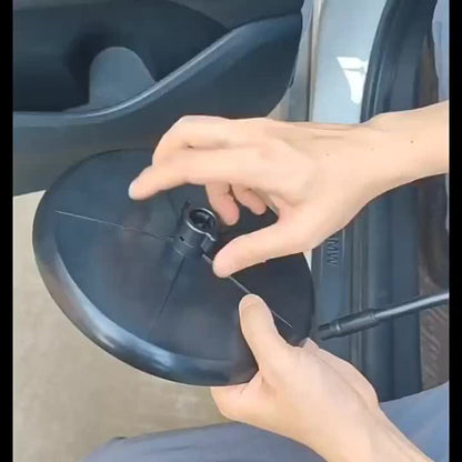 Car Seat Back Tray Table 360° Rotating – Foldable Food Drink Snack Organizer Tray for Car Interior, Non-Slip ABS Travel Tray for Road Trips