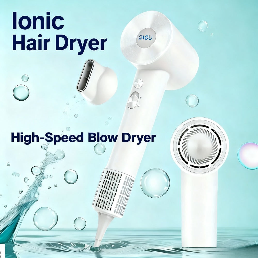 Compact Hair Dryer with 110, 000 RPM Motor-Speed Marking, Six Color Options and Concentrator-Style Nozzle