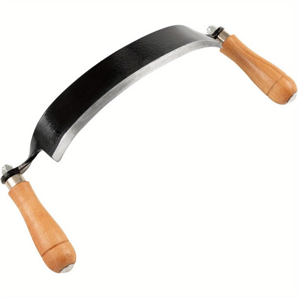 Draw Knife Woodworking Tool Curved, 5" 8" 10" Drawknife Debarking Shave Tool with Ergonomic Handle, Wood Bark Stripper for Timber Framing