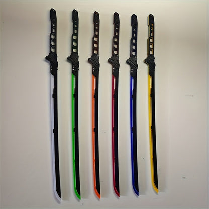 LED Cyberpunk Katana Prop 80cm Acrylic Luminous with the Listed Color, Size or Set Options for Everyday Use