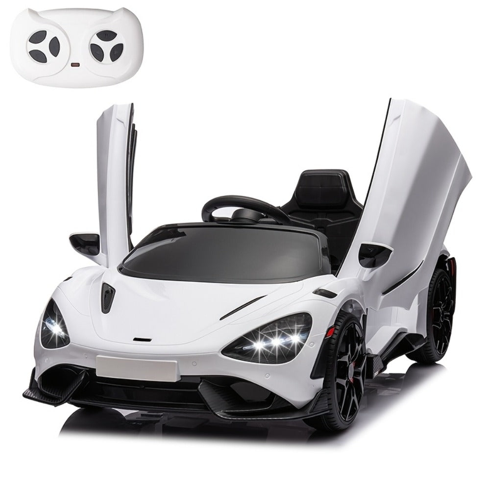12V Kids Ride On Car Electric Vehicle with Hydraulic Doors Remote Control with the Listed Color, Size or Set Options for Everyday Use