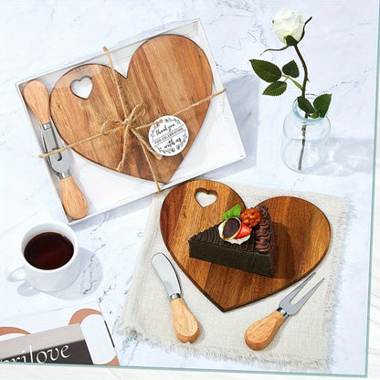 Mini Heart Charcuterie Board Set 6/12 Pack for Entryways, Bedrooms and Living Spaces, with the Listed Configuration