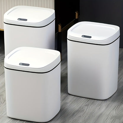 Motion-Activated Touchless Trash Can with Lid, Smart Sensor Waste Bin for Kitchen, Bathroom, Office & Home