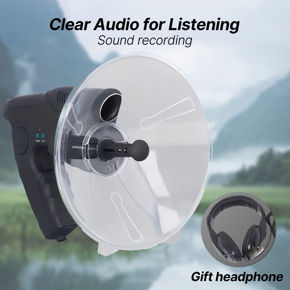 Bionic Ear Monocular Bird Listening Device 8x Magnification, ProSound Digital Sound Amplifier, Long Range 1200M