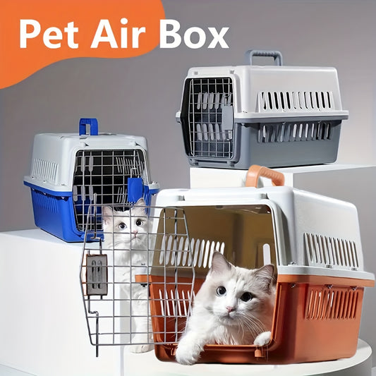 Hard Sided Pet Carrier Airline Approved – Durable Travel Crate for Cats and Dogs Up to 14 Pounds, Ventilated Hard Shell Kennel for Air