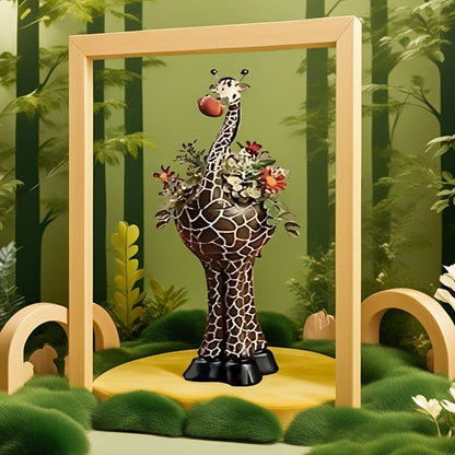 Giraffe Flower Pot Planter - Animal Succulent Pot Indoor Outdoor Garden Decor