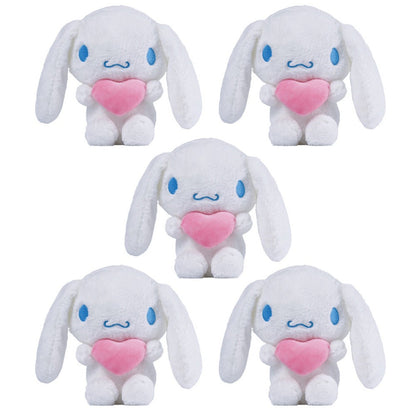 Hello Kitty Kuromi Plush Set 5pcs, Official Licensed Sanrio Stuffed Animals Holding Hearts