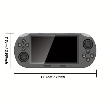 Handheld Game Console SF3000 Black Console with 4.5-Inch IPS Screen, 854x480, 64GB Options, 3000mAh Battery, Classic gaming console format