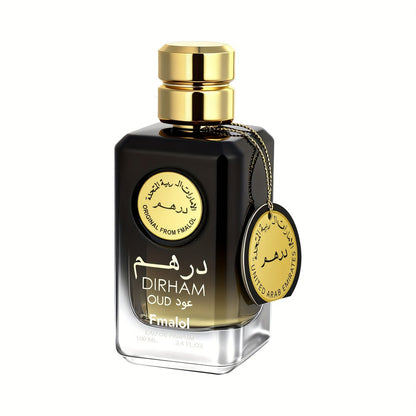 Agarwood Oud Arabic Perfume for Men 3.4 oz Luxury Woody Oriental Cologne - Dubai Middle East for Bath Time, Home Spa and Personal Care