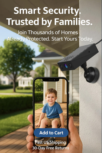 Mini Security Camera No WiFi No Internet Needed, Full HD 1080P Wireless Indoor Camera Built-In AP Hotspot