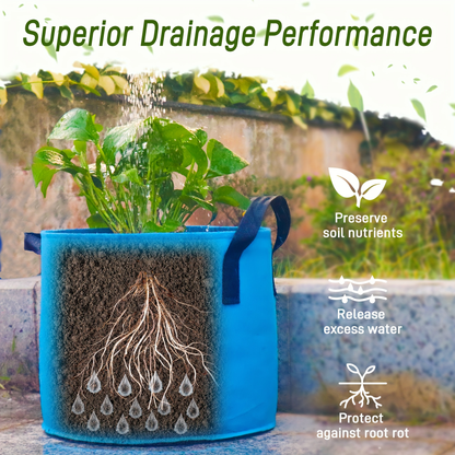 5/7/10/15 Gallon Plant Grow Bags, 7Pack Colourful Fabric Planters Plant Pots Garden Bags To Grow Vegetables With Reinforced Handles