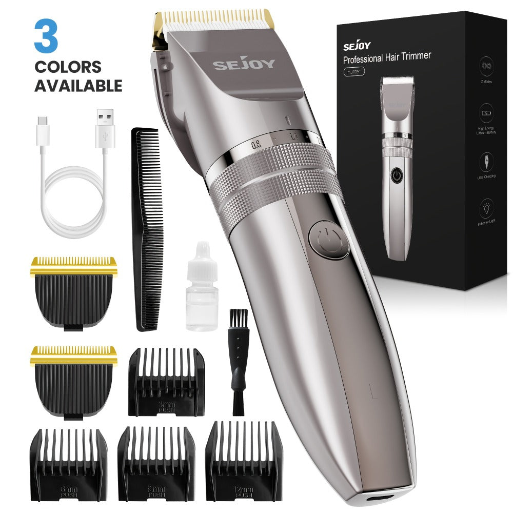 Beard Trimmer for Men Cordless Electric USB Rechargeable with Precision Dial 5-Level Adjustable – Mustache Facial Hair Trimmer Grooming