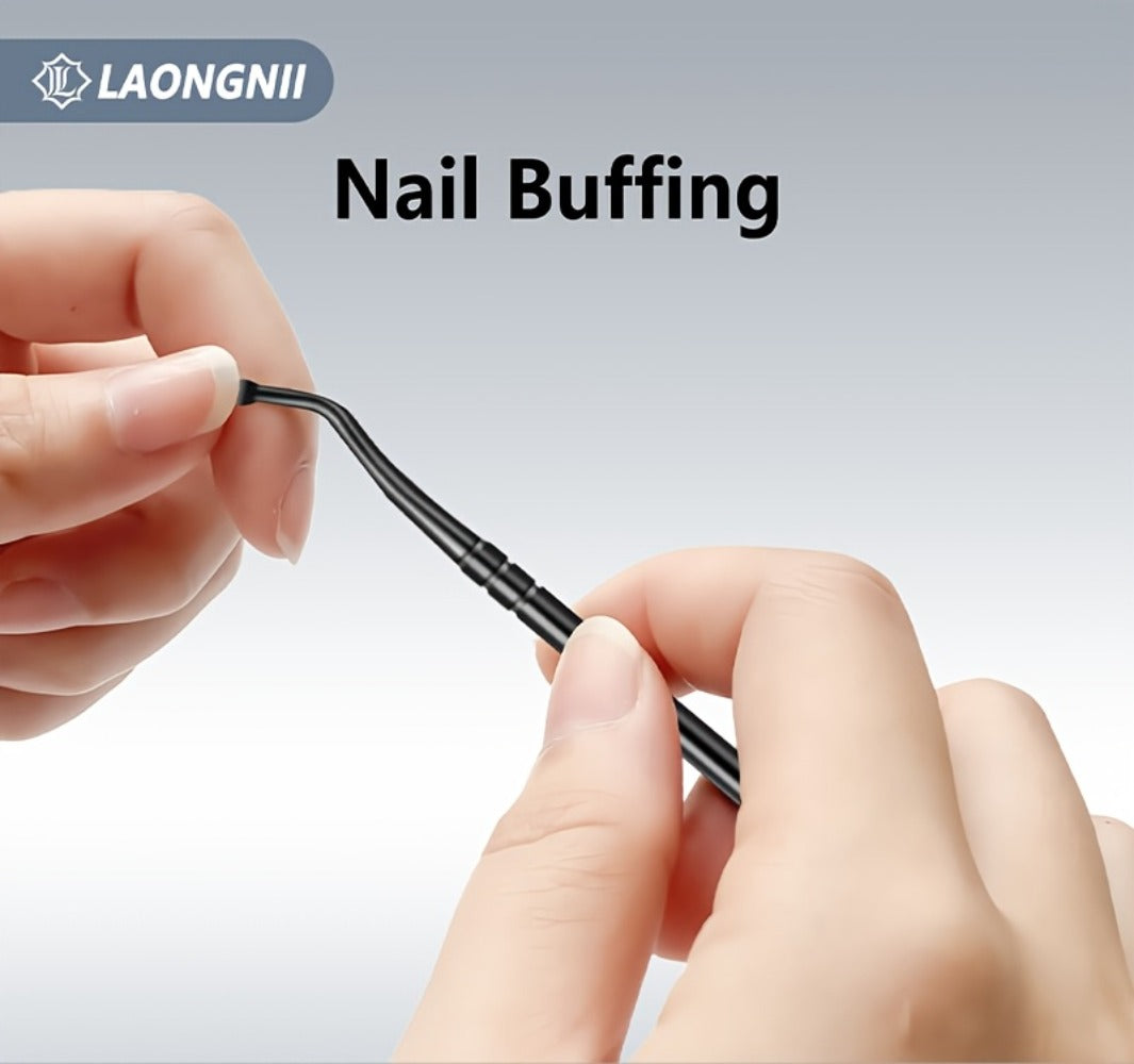 Seven-Piece Toenail Clipper Kit with Angled Nippers, Curved Blade Tool, Nail File and Lifter